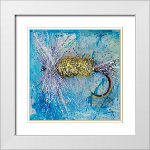 Olive Dunn Fly White Modern Wood Framed Art Print with Double Matting by Monahan, Jodi