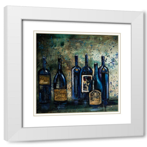 All my Favorites I White Modern Wood Framed Art Print with Double Matting by Monahan, Jodi