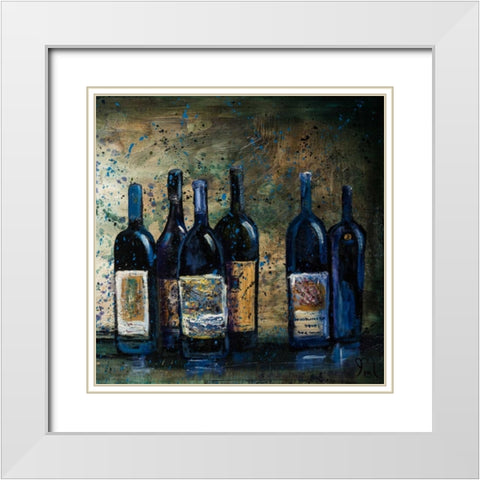 All my Favorites II White Modern Wood Framed Art Print with Double Matting by Monahan, Jodi