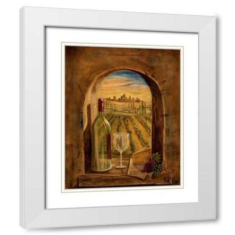 Through This Window White Modern Wood Framed Art Print with Double Matting by Monahan, Jodi