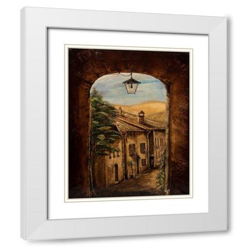 Welcome Home White Modern Wood Framed Art Print with Double Matting by Monahan, Jodi