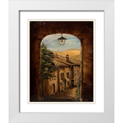 Welcome Home White Modern Wood Framed Art Print with Double Matting by Monahan, Jodi