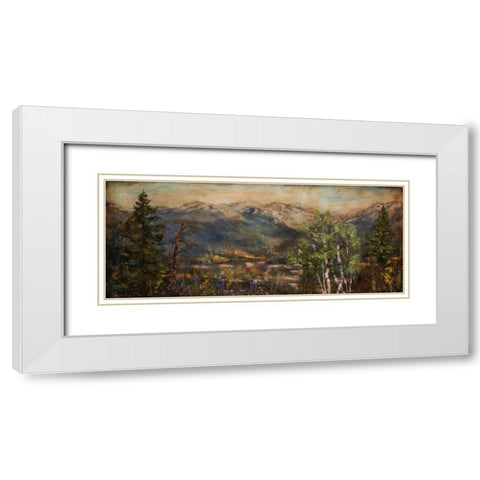 Bitterroot Valley I White Modern Wood Framed Art Print with Double Matting by Monahan, Jodi