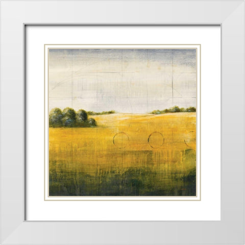 Earth Meets Sky I White Modern Wood Framed Art Print with Double Matting by Martin, Cheryl