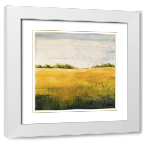 Earth Meets Sky II White Modern Wood Framed Art Print with Double Matting by Martin, Cheryl