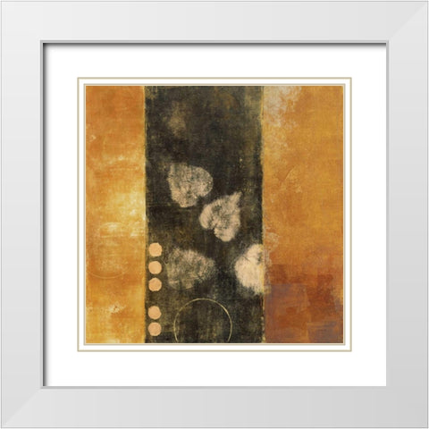 Interconnection I White Modern Wood Framed Art Print with Double Matting by Martin, Cheryl
