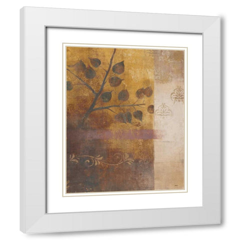 Woodland Shadows II White Modern Wood Framed Art Print with Double Matting by Martin, Cheryl