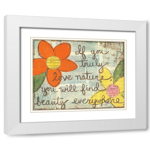 Truly Love White Modern Wood Framed Art Print with Double Matting by Martin, Monica
