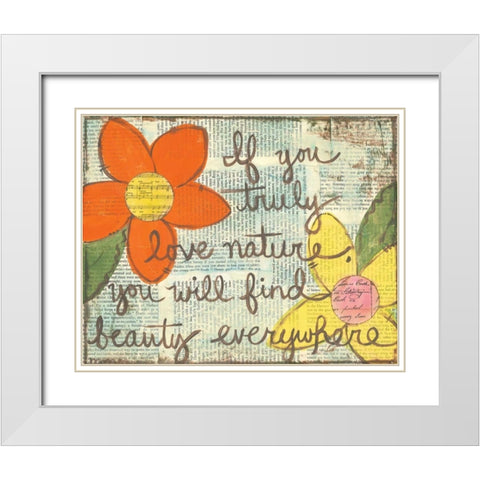 Truly Love White Modern Wood Framed Art Print with Double Matting by Martin, Monica