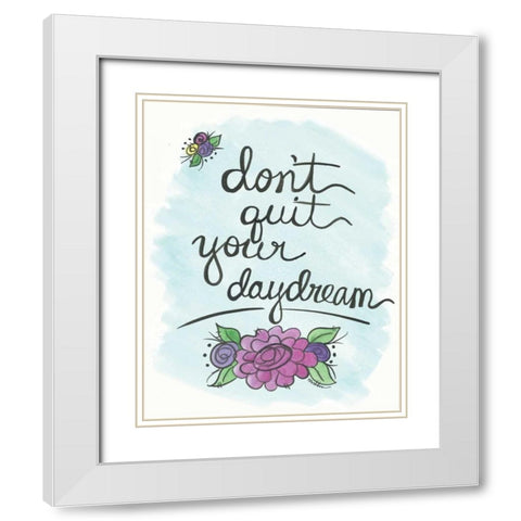 Daydream White Modern Wood Framed Art Print with Double Matting by Martin, Monica
