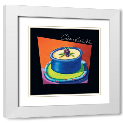 Creme Brulee White Modern Wood Framed Art Print with Double Matting by Naylor, Mary
