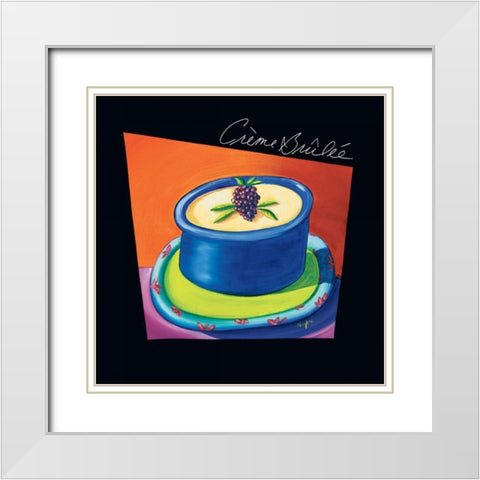 Creme Brulee White Modern Wood Framed Art Print with Double Matting by Naylor, Mary