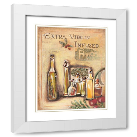 Olive Oil I White Modern Wood Framed Art Print with Double Matting by Osborne, Susan
