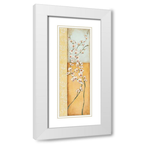 New Beginning I White Modern Wood Framed Art Print with Double Matting by Osborne, Susan