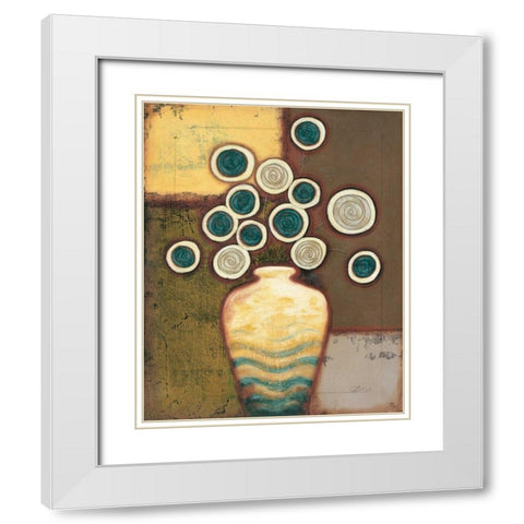 Timeless I White Modern Wood Framed Art Print with Double Matting by Osborne, Susan