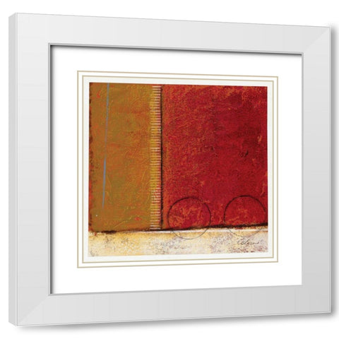 Spice Field I White Modern Wood Framed Art Print with Double Matting by Osborne, Susan