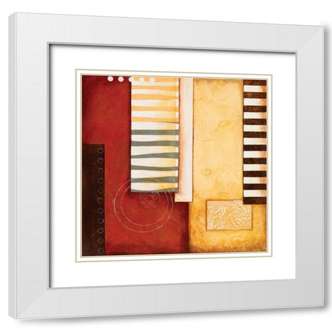 Sedona I White Modern Wood Framed Art Print with Double Matting by Osborne, Susan