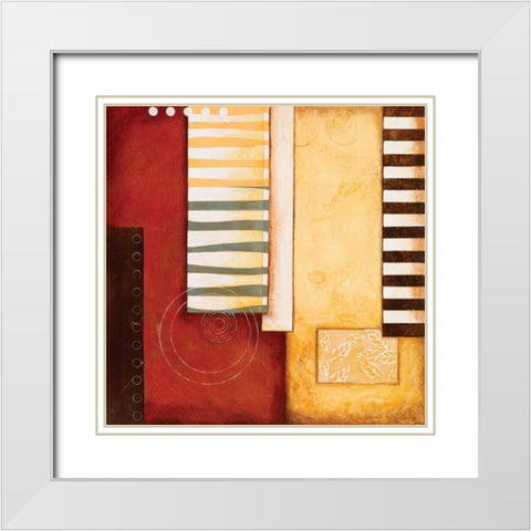 Sedona I White Modern Wood Framed Art Print with Double Matting by Osborne, Susan