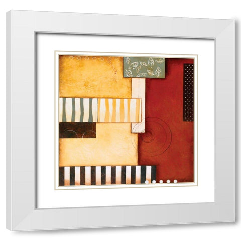 Sedona II White Modern Wood Framed Art Print with Double Matting by Osborne, Susan