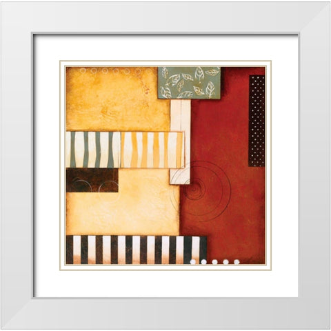 Sedona II White Modern Wood Framed Art Print with Double Matting by Osborne, Susan