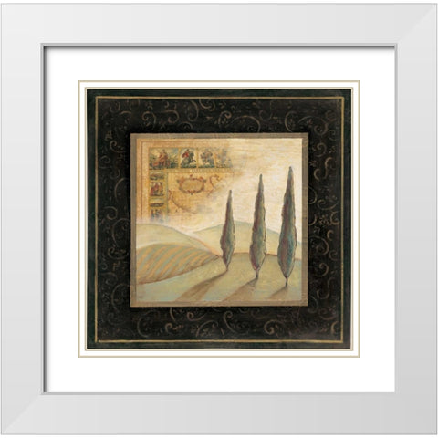 Natures Spirit II White Modern Wood Framed Art Print with Double Matting by Osborne, Susan