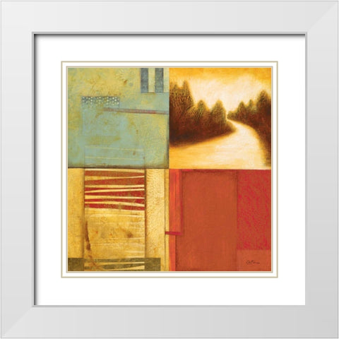 Lakeside Memories II White Modern Wood Framed Art Print with Double Matting by Osborne, Susan