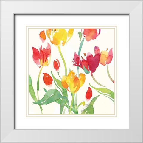 Jardin de Plantes I White Modern Wood Framed Art Print with Double Matting by Paton, Julie