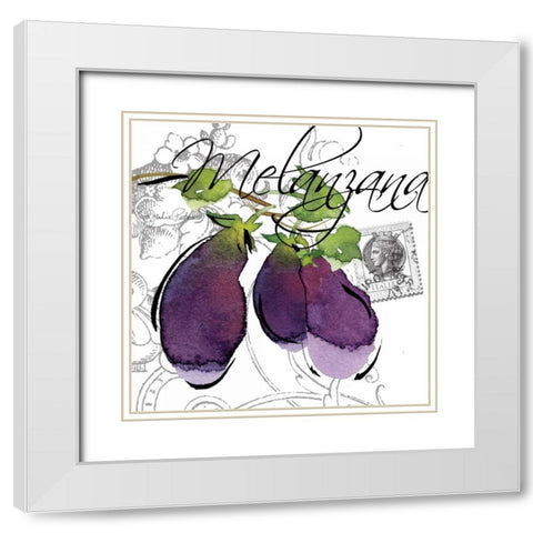Alfresco Italia II White Modern Wood Framed Art Print with Double Matting by Paton, Julie