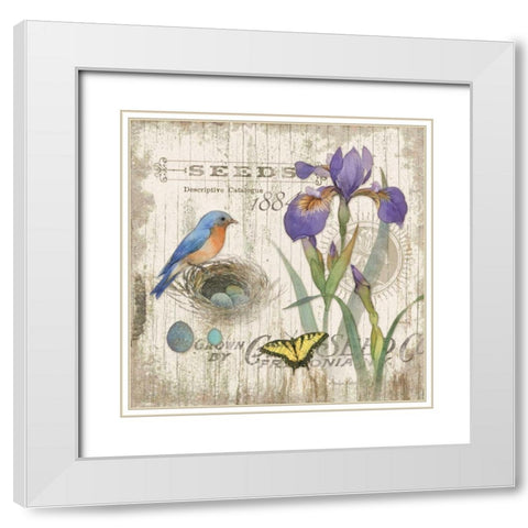 Artists Journal I White Modern Wood Framed Art Print with Double Matting by Paton, Julie