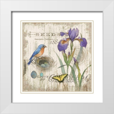 Artists Journal I White Modern Wood Framed Art Print with Double Matting by Paton, Julie