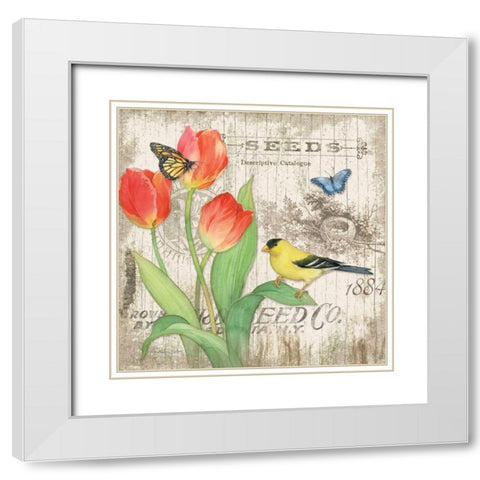 Artists Journal II White Modern Wood Framed Art Print with Double Matting by Paton, Julie