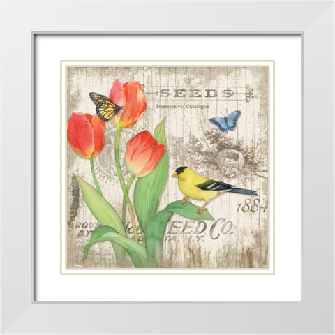 Artists Journal II White Modern Wood Framed Art Print with Double Matting by Paton, Julie