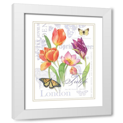 Country Manor II White Modern Wood Framed Art Print with Double Matting by Paton, Julie