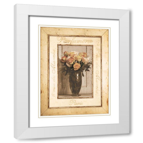 Nostalgia I White Modern Wood Framed Art Print with Double Matting by Pela Design