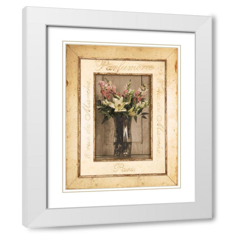 Nostalgia II White Modern Wood Framed Art Print with Double Matting by Pela Design