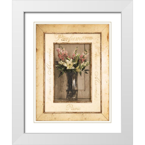 Nostalgia II White Modern Wood Framed Art Print with Double Matting by Pela Design