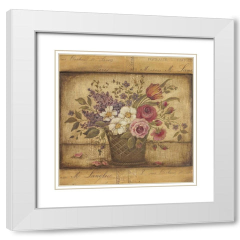 Paris I White Modern Wood Framed Art Print with Double Matting by Poloson, Kimberly
