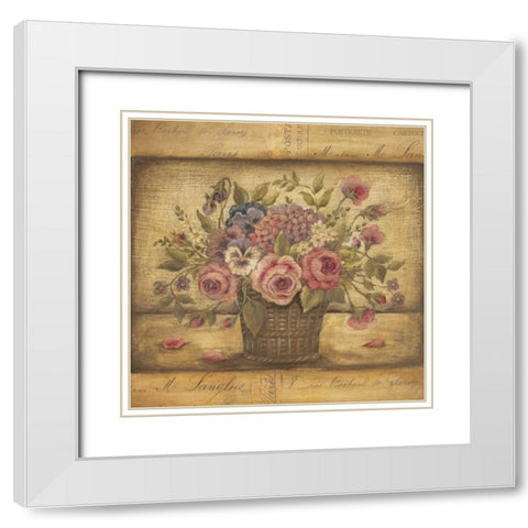 Paris II White Modern Wood Framed Art Print with Double Matting by Poloson, Kimberly