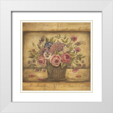Paris II White Modern Wood Framed Art Print with Double Matting by Poloson, Kimberly