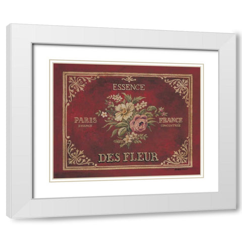 Essence White Modern Wood Framed Art Print with Double Matting by Poloson, Kimberly