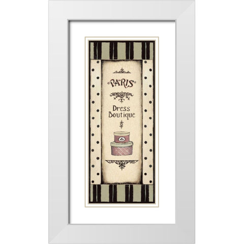 Hat Boxes White Modern Wood Framed Art Print with Double Matting by Poloson, Kimberly