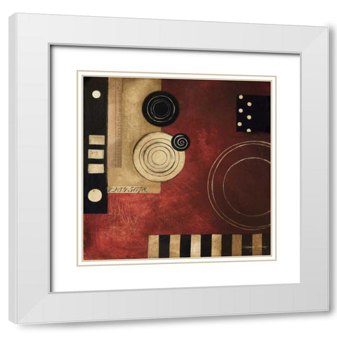 Radius II White Modern Wood Framed Art Print with Double Matting by Poloson, Kimberly