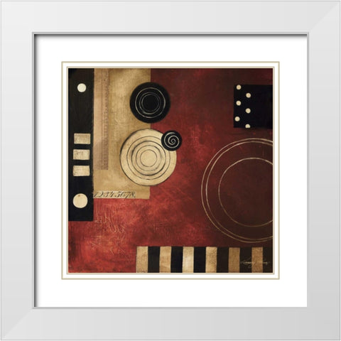 Radius II White Modern Wood Framed Art Print with Double Matting by Poloson, Kimberly