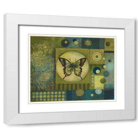 Metamorphic I White Modern Wood Framed Art Print with Double Matting by Poloson, Kimberly