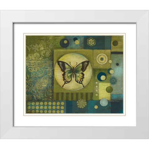 Metamorphic I White Modern Wood Framed Art Print with Double Matting by Poloson, Kimberly