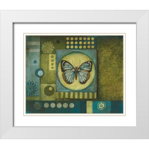 Metamorphic II White Modern Wood Framed Art Print with Double Matting by Poloson, Kimberly