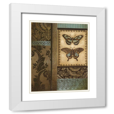 Back to the Garden I White Modern Wood Framed Art Print with Double Matting by Poloson, Kimberly