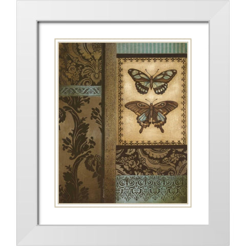 Back to the Garden I White Modern Wood Framed Art Print with Double Matting by Poloson, Kimberly
