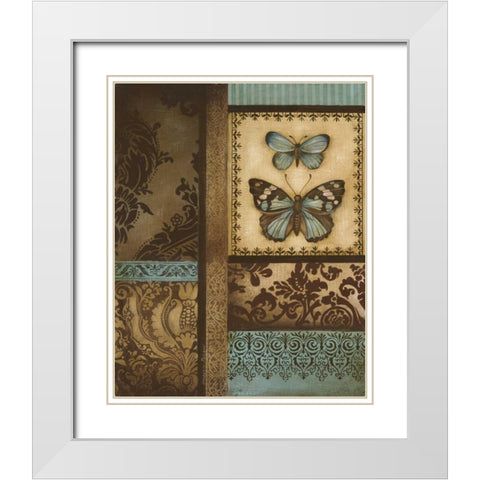 Back to the Garden II White Modern Wood Framed Art Print with Double Matting by Poloson, Kimberly