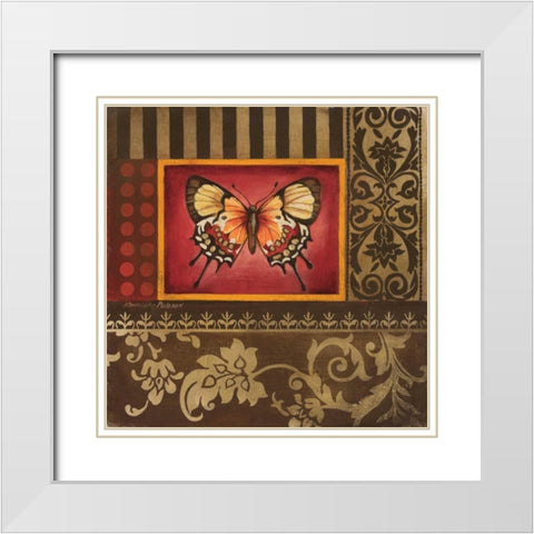 Over the Rainbow I White Modern Wood Framed Art Print with Double Matting by Poloson, Kimberly